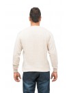 Classic Men's Off-White V-Neck Cashmere Pullover Sweater