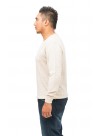 Classic Men's Off-White V-Neck Cashmere Pullover Sweater
