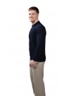 Men's Navy Blue Cashmere Polo Sweater 