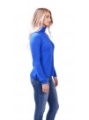 Blue Turtle Neck Cashmere Pullover Sweater