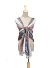 Multi Color Dhaka Stripe Pattern Digital Print Cashmere Shawl
