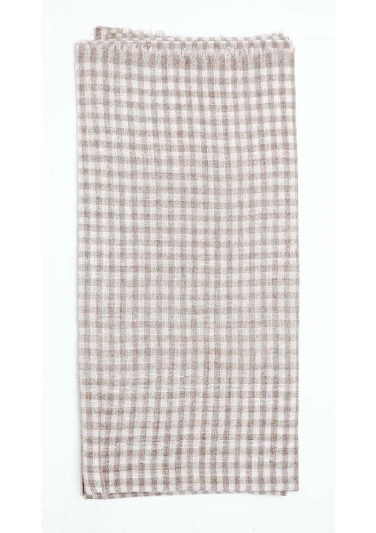 Multi-color Shepherd's Check Pattern Digital Print Cashmere Shawl